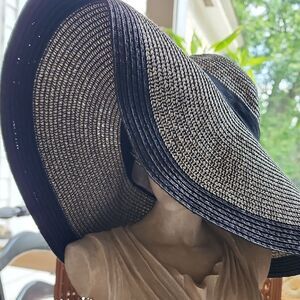 Nicole Marciano 100% Straw Sun Hat Coastal Cowgirl Shade Ready